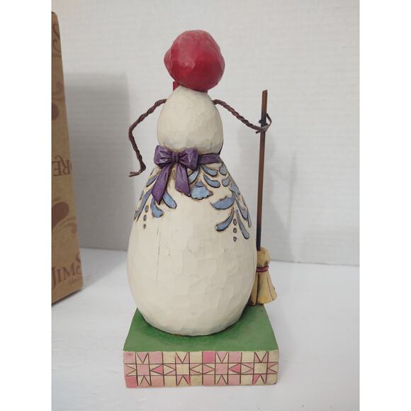Enesco Jim Shore Heartcreek Collection Not A Flake Out Of Place Snowlady 2008 - Picture 5 of 8